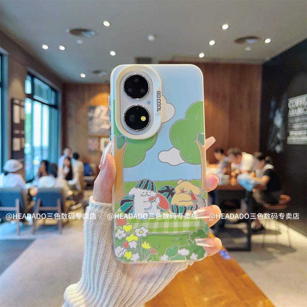 (华为P50系列)磨砂彩银适用华为P50/华为P50E/华为P50Pro手机壳潮