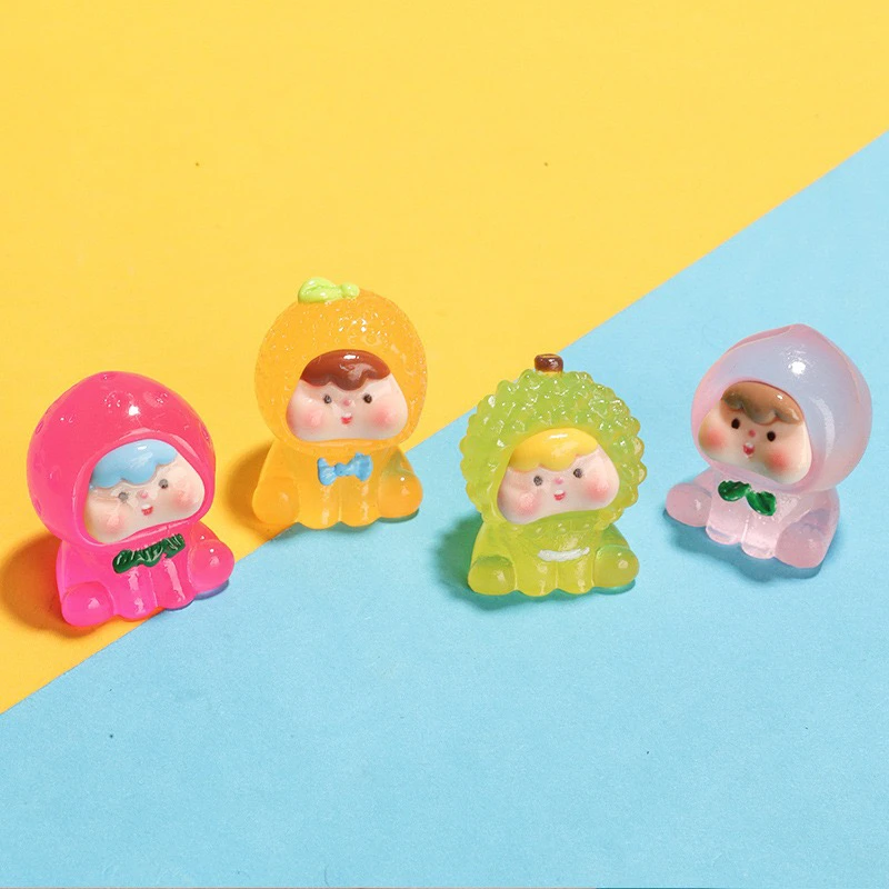 夜光迷你水果崽崽树脂配件