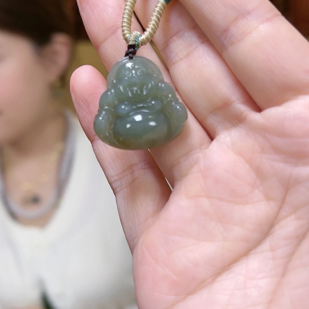和田玉吊坠(赠链)未镶嵌湖水 佛公 多样性发货