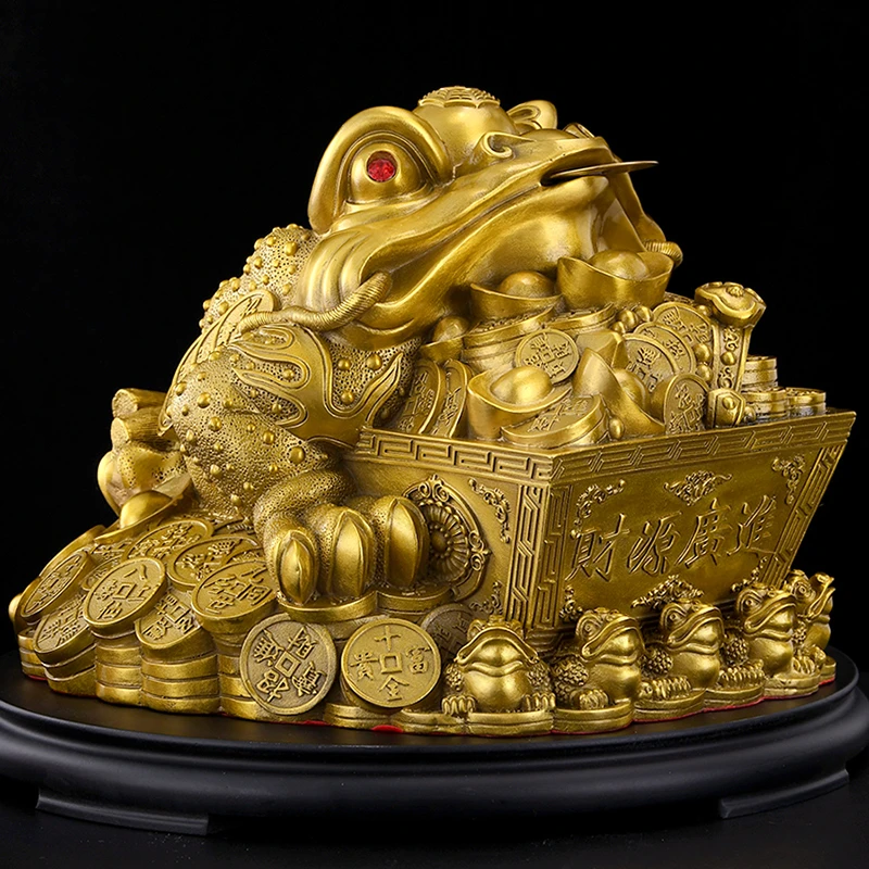 铜金蟾三足金蟾蜍家居客厅装饰品店铺开业礼物办公室桌面礼品摆件