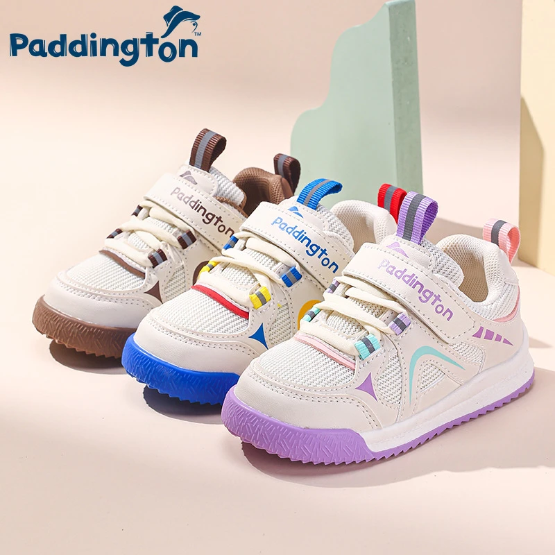 帕丁顿熊时尚防滑宝宝学步儿童软底透气网面女宝宝运动鞋女童凉鞋