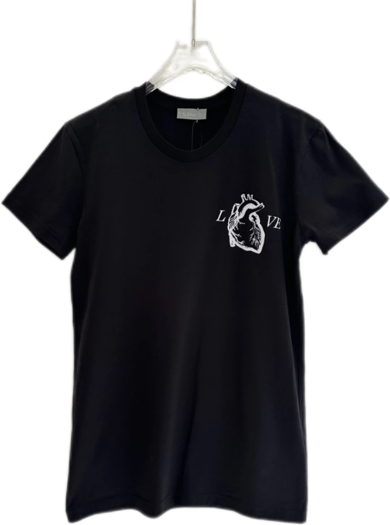99新dior迪奥hommelove标语短袖t恤xs码di03471