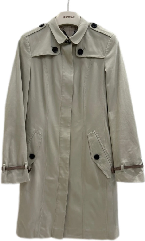 95新burberry博柏利内里真丝风衣38码轻微污渍