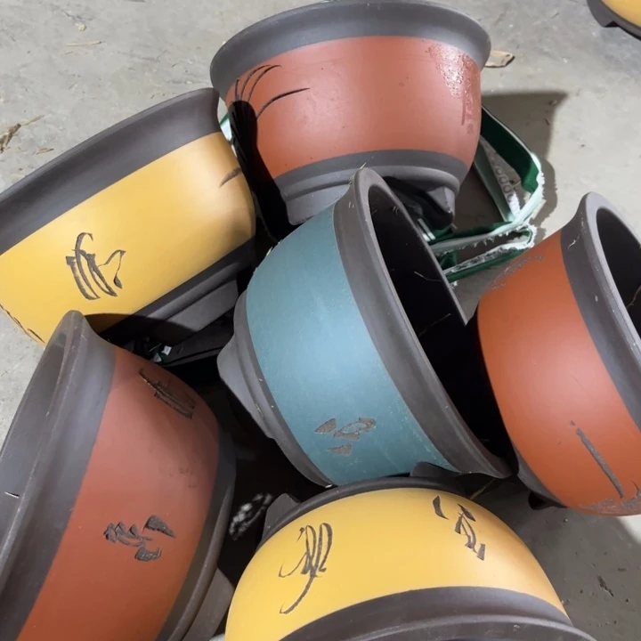 紫砂花盆100-6。