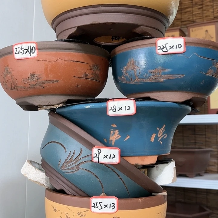 紫砂花盆             100-6