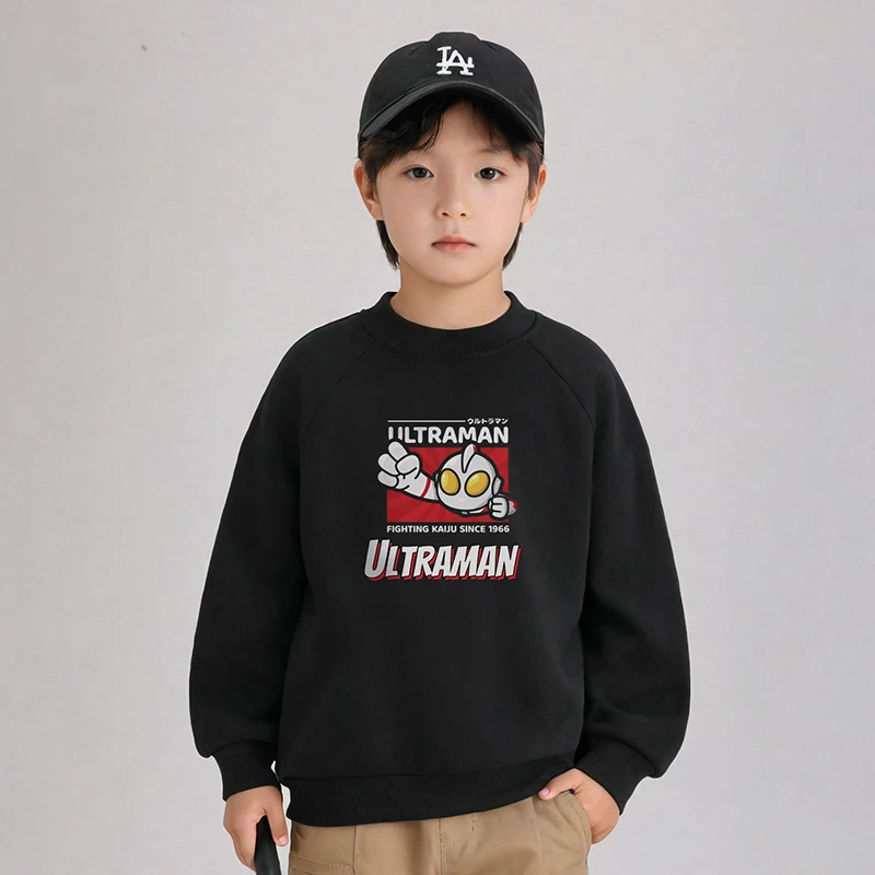 儿童卫衣春秋2025新款休闲百搭男童趣味图案圆领加厚上衣炸街潮