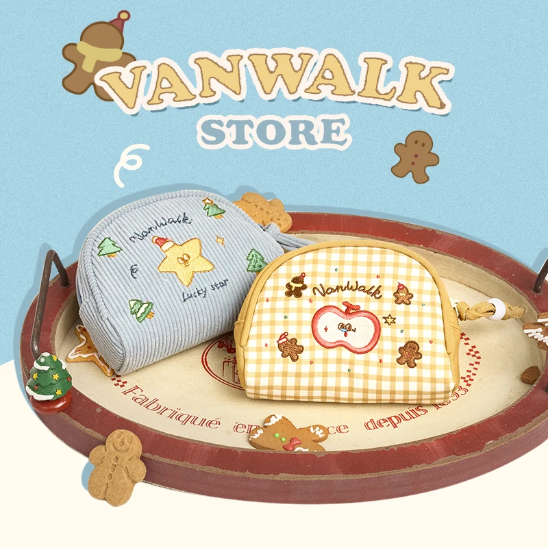 VANWALK圣诞系列 品牌定制女生礼物零钱包随身便携钥匙证件收纳包
