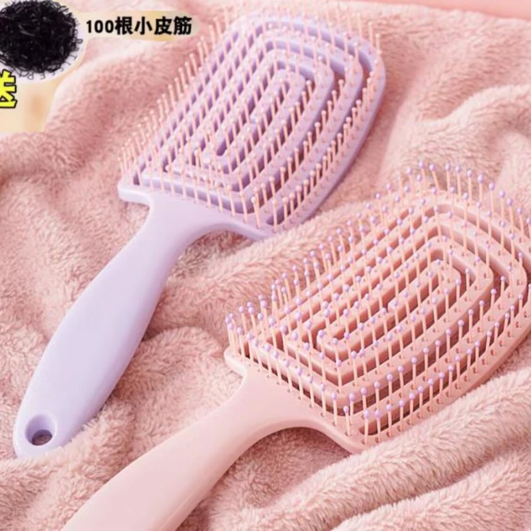 哈韩宅物气垫梳造型梳美发梳子高颅顶蓬松梳【送100根小皮筋】