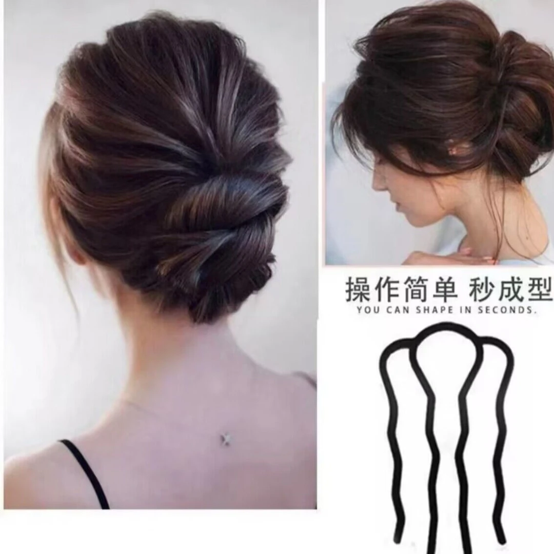 哈韩宅物哈韩宅物（宠粉福利）盘发工具四齿梳盘发神器