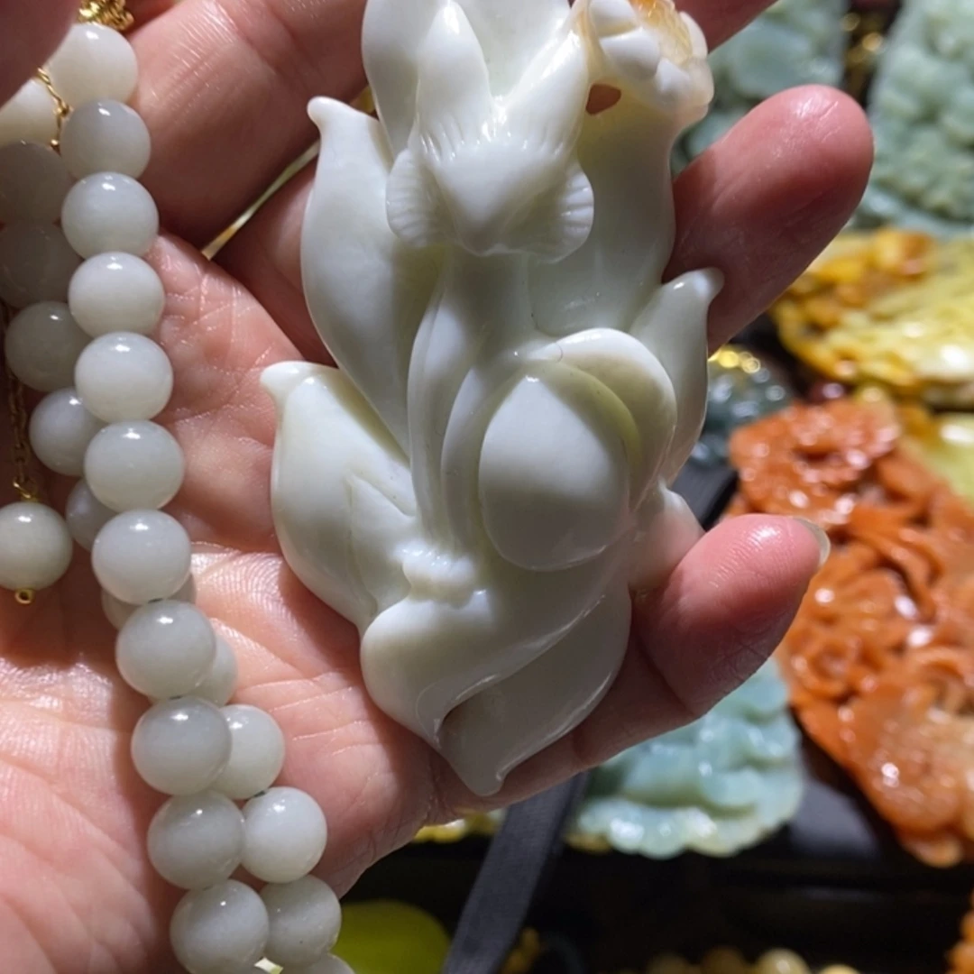 【闪购商品】岫玉吊坠(赠链)合金