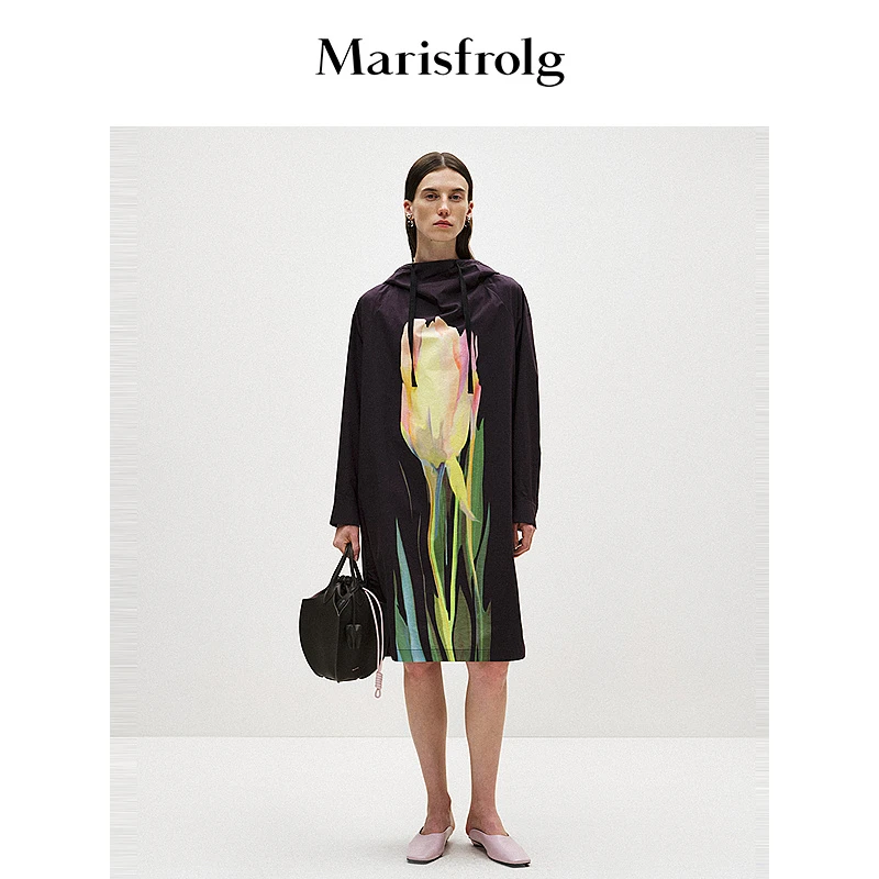 【冬姐精选】Marisfrolg玛丝菲尔休闲女士连帽设计师长袖连衣裙