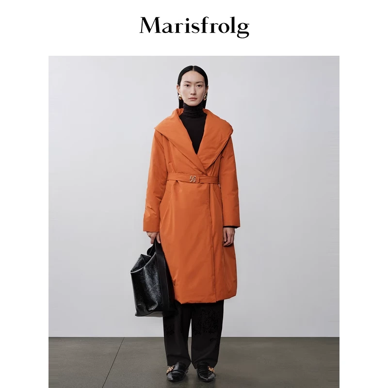 【艾钱钱精选】Marisfrolg玛丝菲尔保暖收腰时尚简约休闲百搭羽绒服