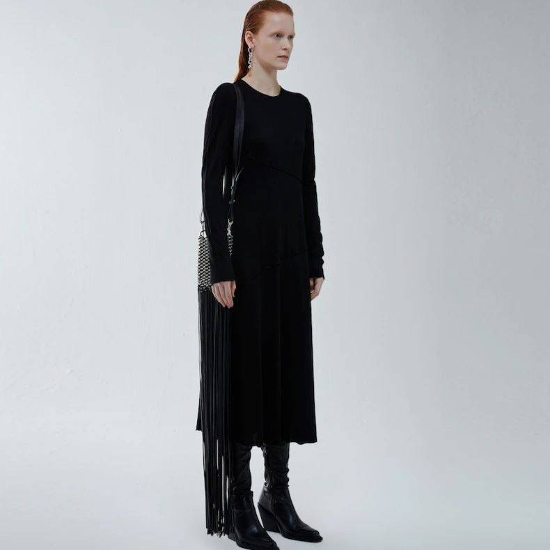 Marisfrolg/玛丝菲尔【妍妍精选】气质宽松时尚长款连衣裙A1AY45796