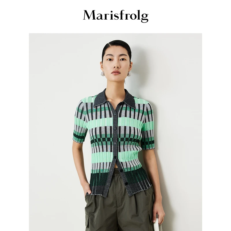 【晨晨甄选】Marisfrolg玛丝菲尔时尚针织衫A1DE2854M上衣
