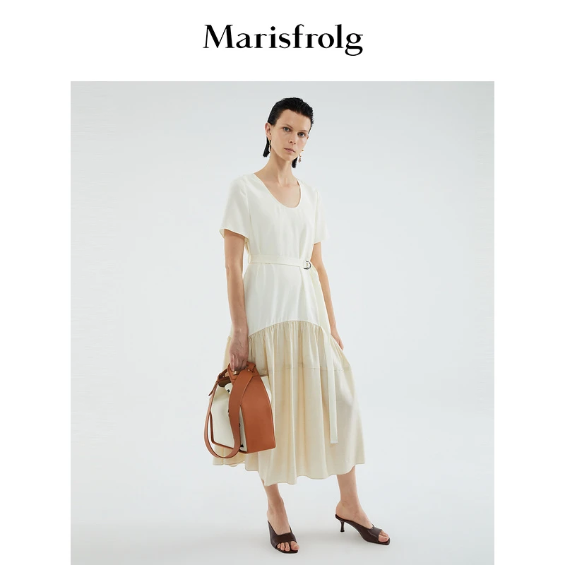 【妍妍精选】Marisfrolg玛丝菲尔气质设计师长裙连衣裙