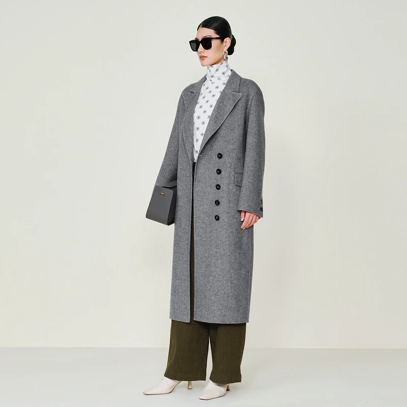 Marisfrolg/玛丝菲尔【艺术时装大衣】设计师时尚混纺大衣外套