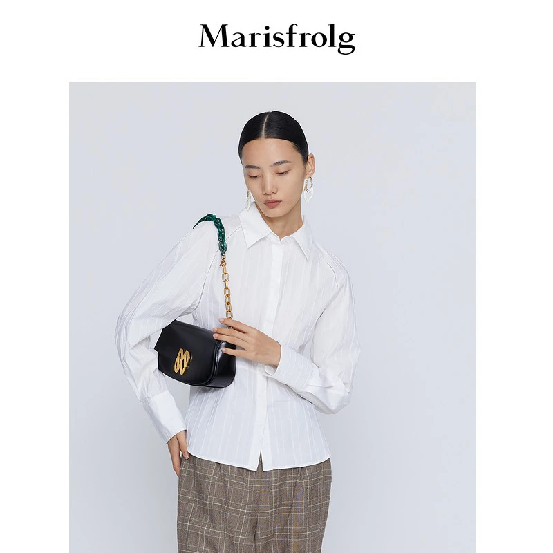 【米儿精选】玛丝菲尔褶皱衬衫A1BW13149