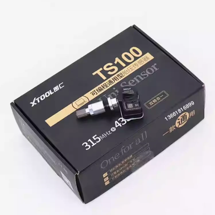 朗仁TS100胎压传感器通用型汽车胎压传感器双频二合一可编程气嘴