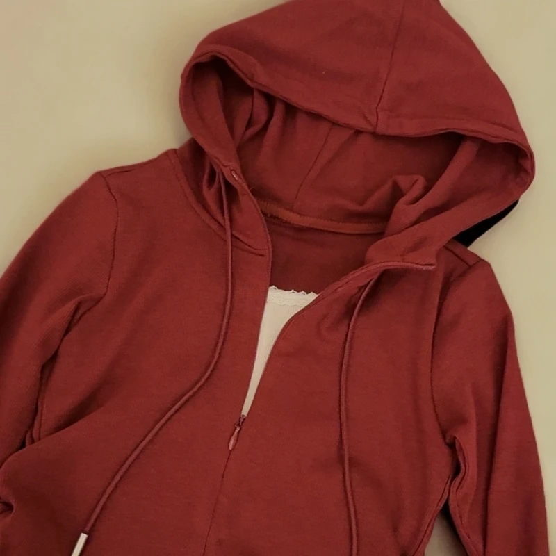 女童假两件戴帽卫衣