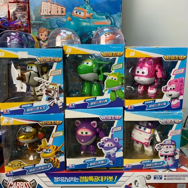 超级飞侠大变形纸盒子包装乐迪小青小爱卡文变形机器人男女孩礼物