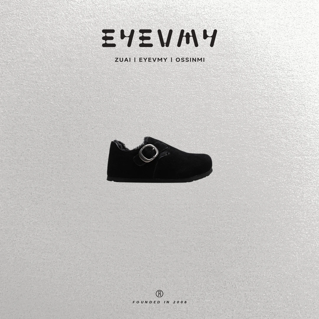 【久等的包跟勃肯鞋】羊皮毛一体内增高鞋24ZUAI3025