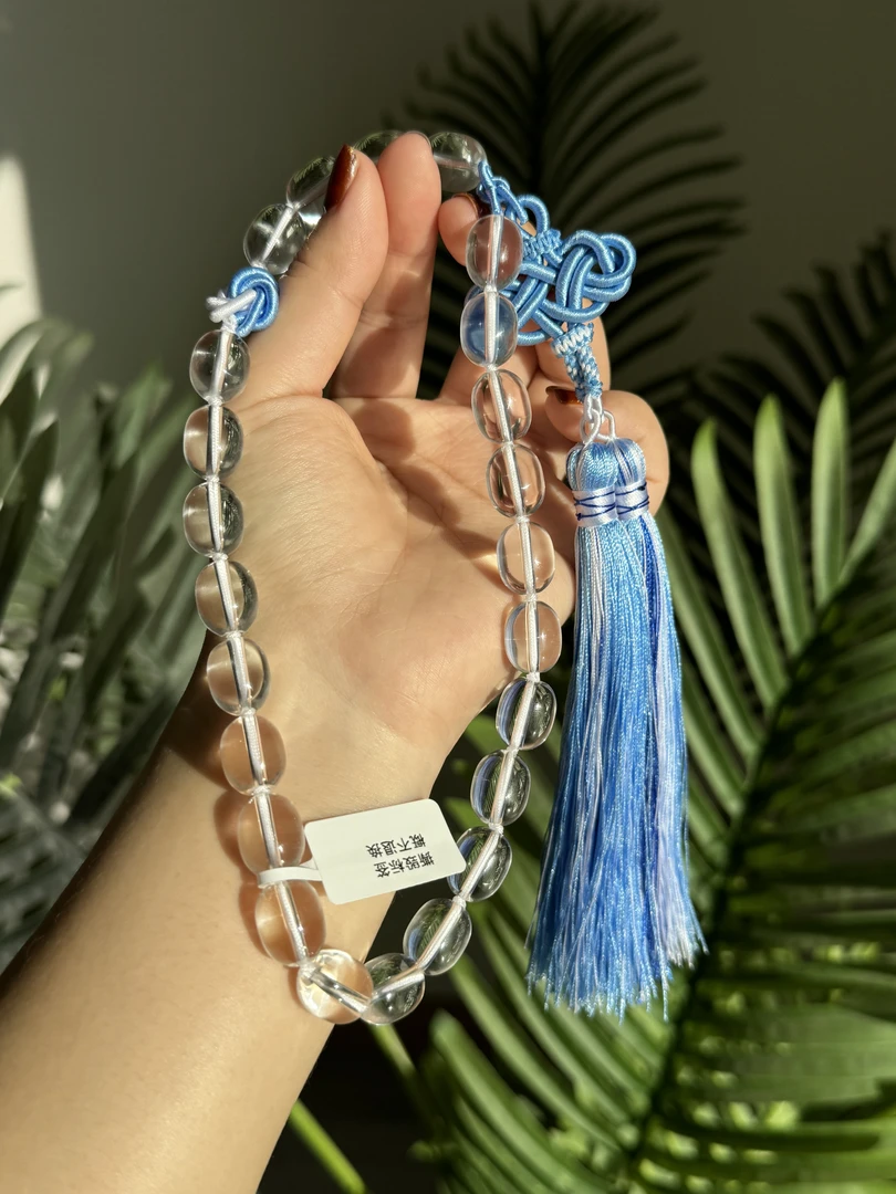 星月·白水晶枣珠车挂