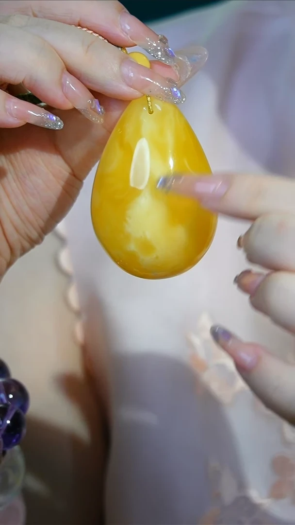 【闪购商品】蜜蜡项链未镶嵌蜜蜡水滴手工编织绳项链