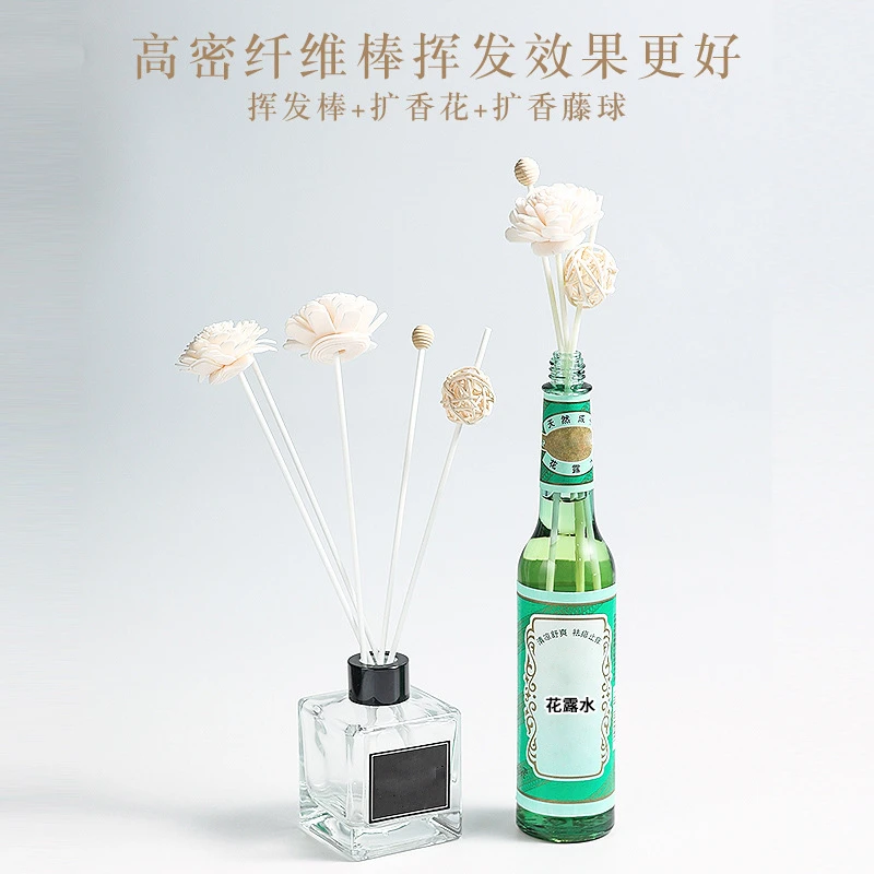 香薰挥发棒+藤球+小花扩香棒花露水香水室内持久散香纤维棒无火香