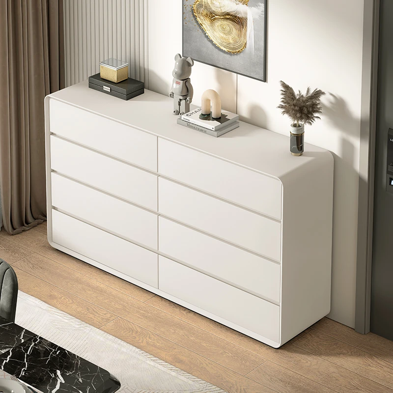 网红实木斗柜现代简约靠墙八斗柜家用客厅柜抽屉收纳柜卧室储物柜