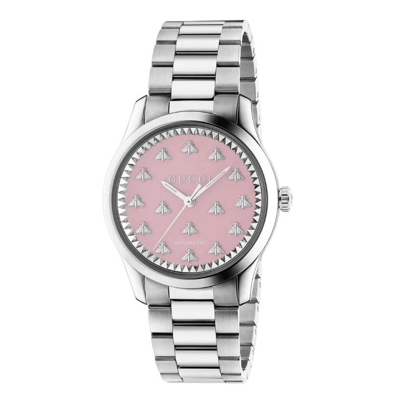 【周周专属】GUCCI古驰G-Timeless系列蜜蜂元素38盘机械表YA1264188