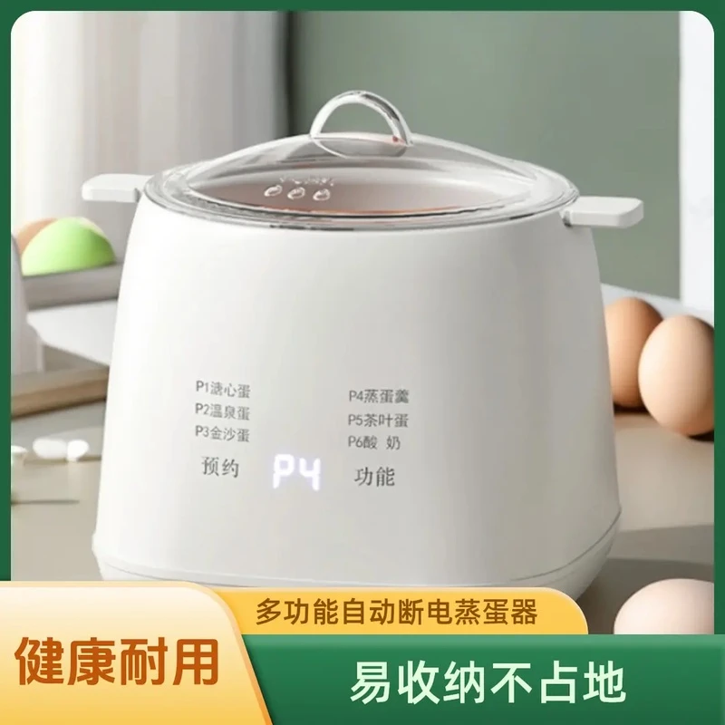 煮蛋器家用小型多功能自动断电蒸蛋器迷你煮蛋器早餐定时预约110V