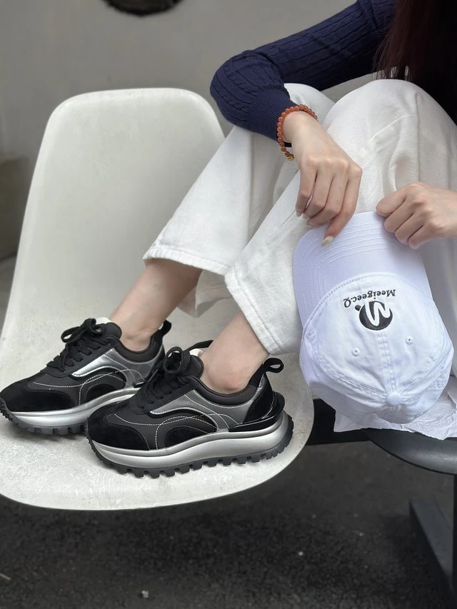 SUSU 小众厚底复古休闲系带阿甘鞋903（四架8）