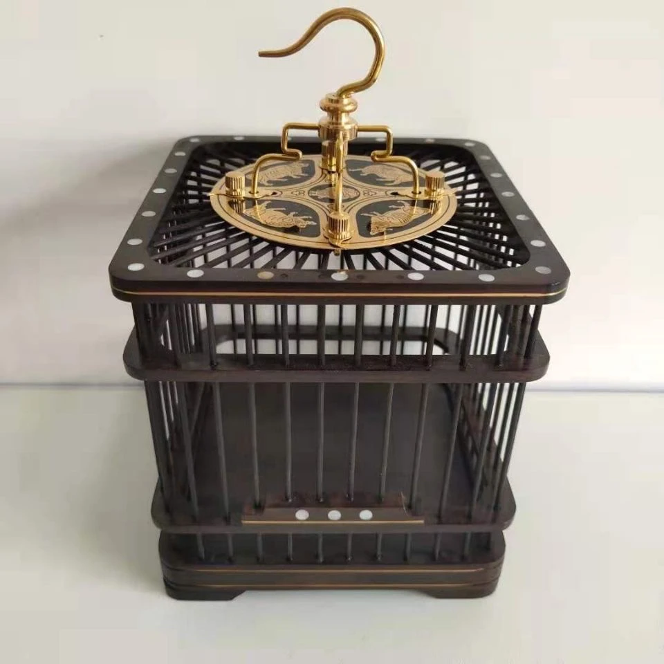 纯手工红木蝈蝈笼子