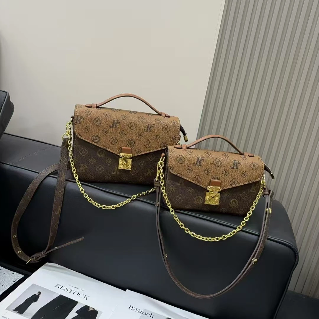 单肩包女洋气时尚休闲百搭女士复古潮流小包包复古肩包