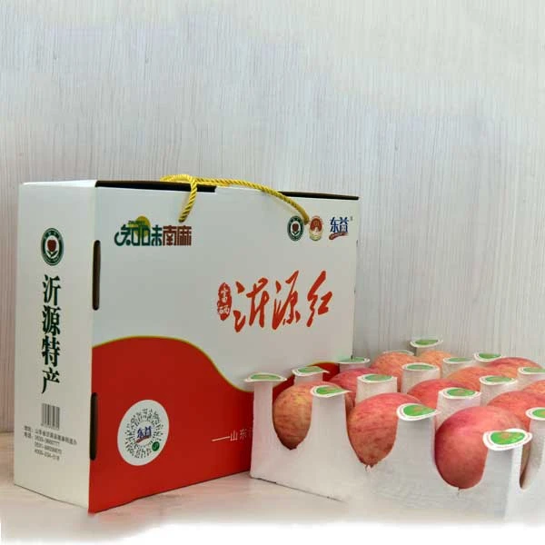 【东益】沂源原产地直发沂源红新鲜苹果12枚单果礼盒装好吃自然多汁