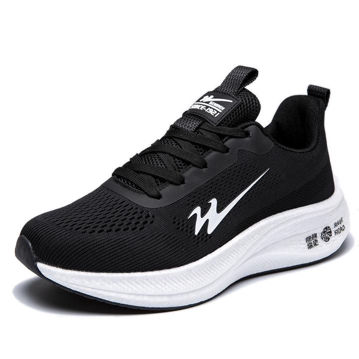 Shuangxing/双星秋季正品男女同款休闲跑步鞋透气软底网面运动鞋