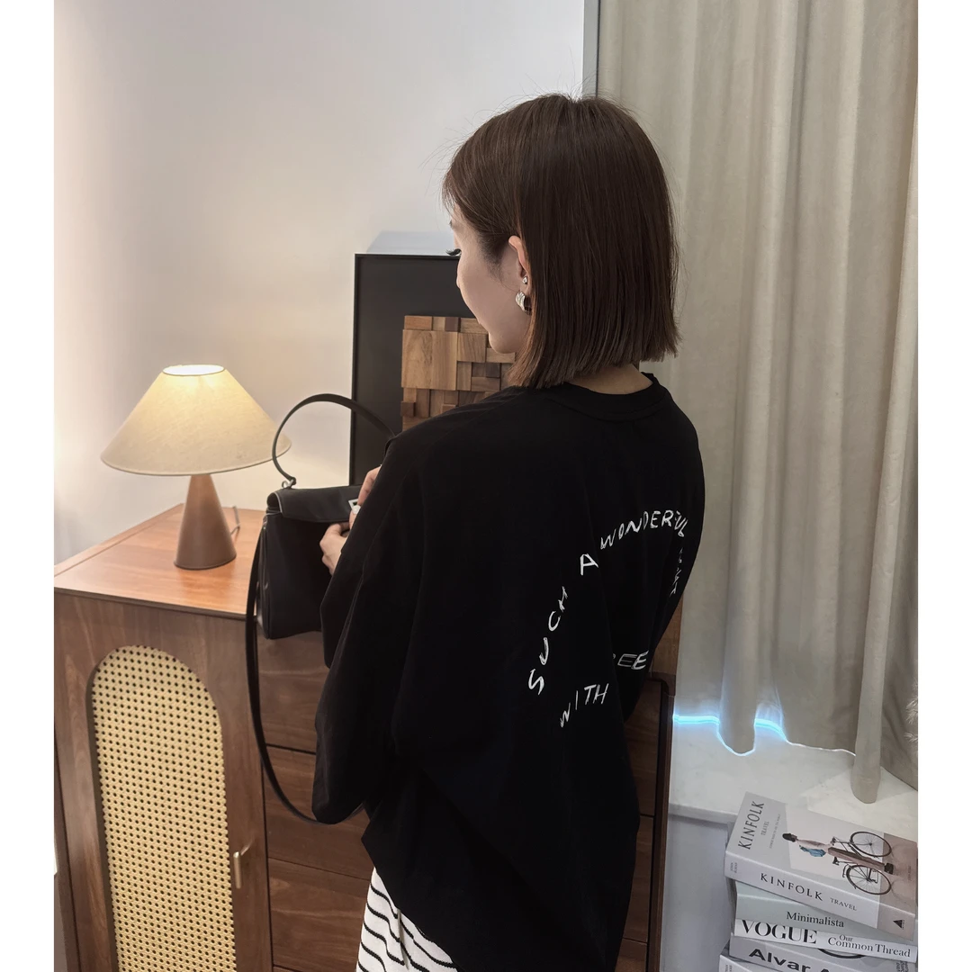AmyLiang【溺爱】简约休闲宽松慵懒风大版T 401369