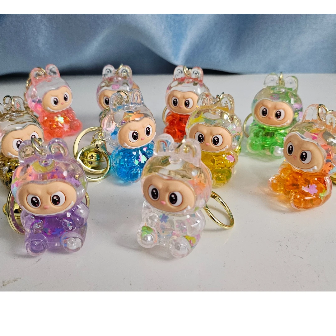 拉布布钥匙扣爆爆珠流沙公仔包包挂件