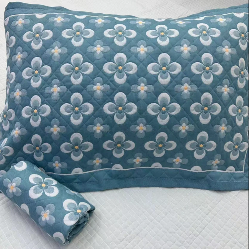 精品加厚纱布枕巾52*78--缤纷花朵