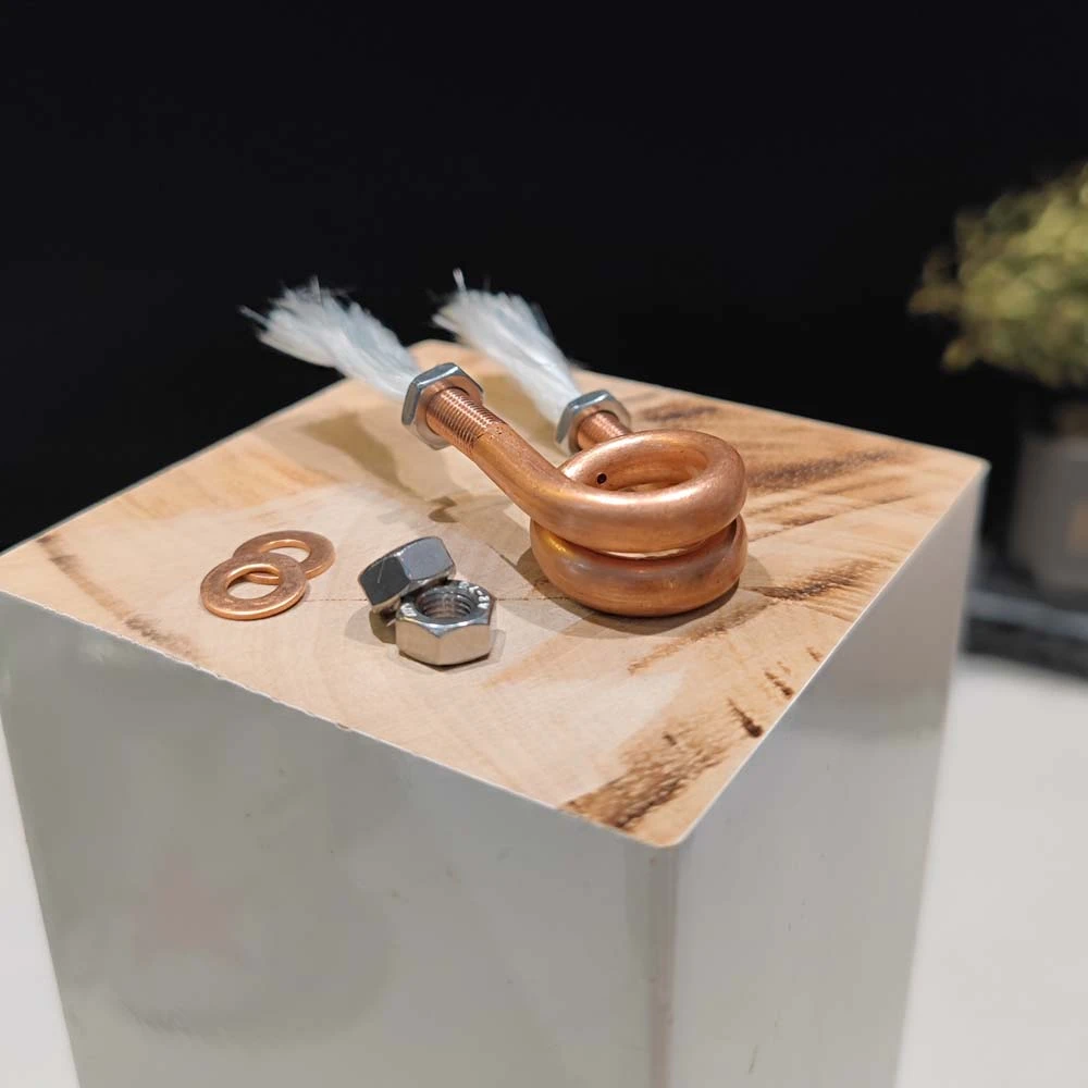 【行家严选】酒精气化炉配件铜管+螺母+灯芯+铜垫片