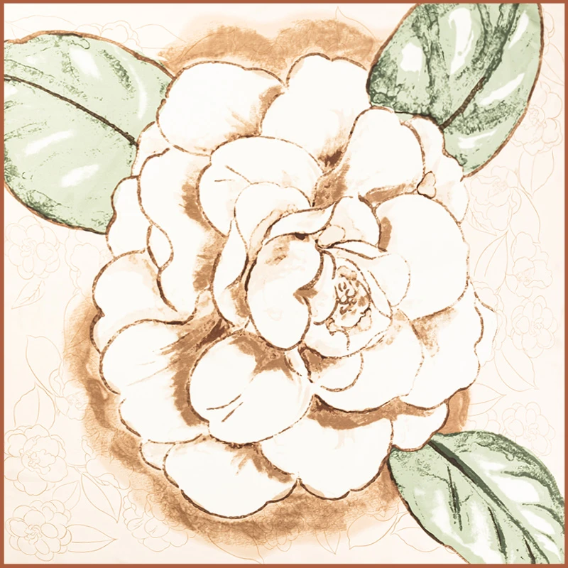 达芬奇密码秋冬真丝桑蚕丝方巾礼物妈妈琥珀流光风礼盒装温婉花意