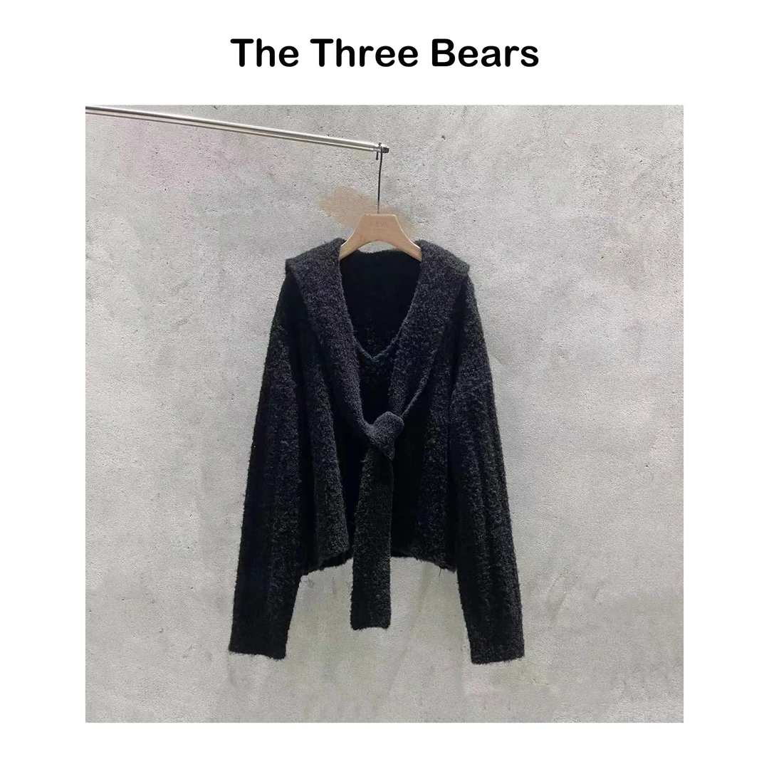 【MISS BEAR DESIGN】披肩毛衣 氛围感“毛衣披肩一体”舒适随性