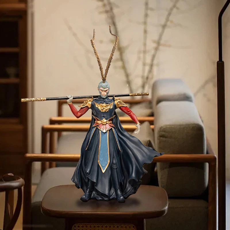 新中式创意国风周边模型神话黑悟空办公室书房齐天大圣艺术摆件