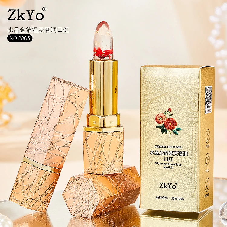 水晶金箔温变奢润口红
