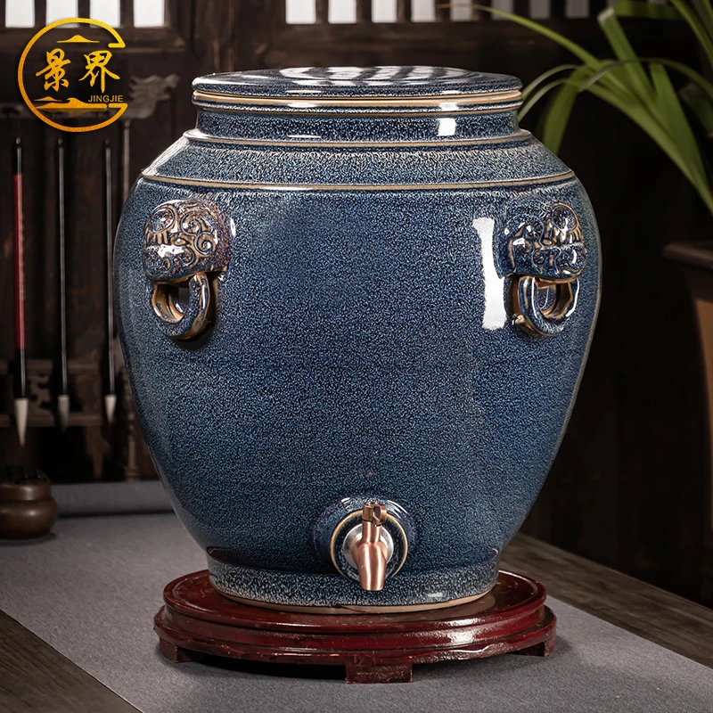 加厚密封陶瓷酒坛子30斤50/100/200斤景德镇窖藏专用泡酒缸酒瓶罐