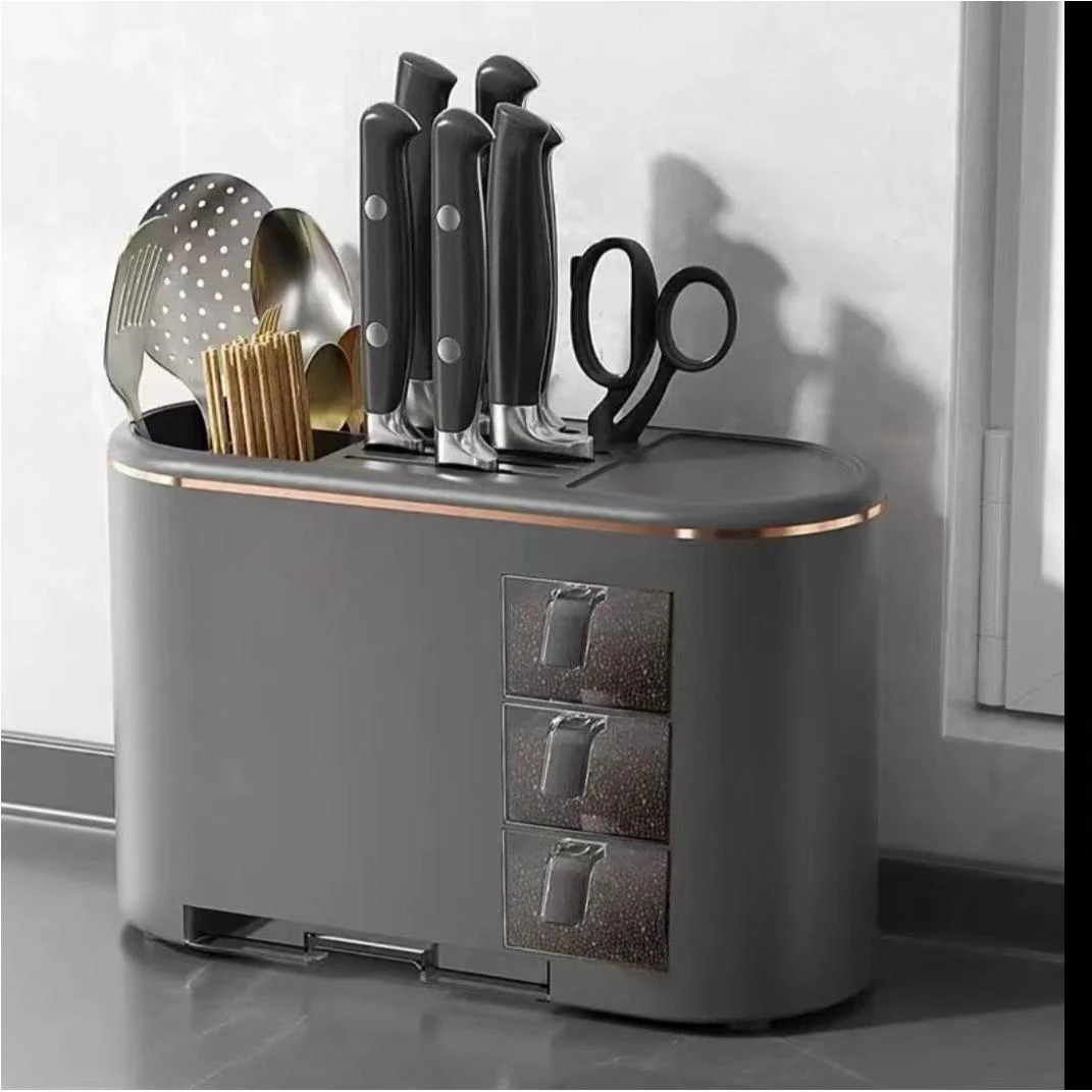 （张总专属）菜刀剪刀收纳架刀具菜刀架厨房置物架调料盒JK135