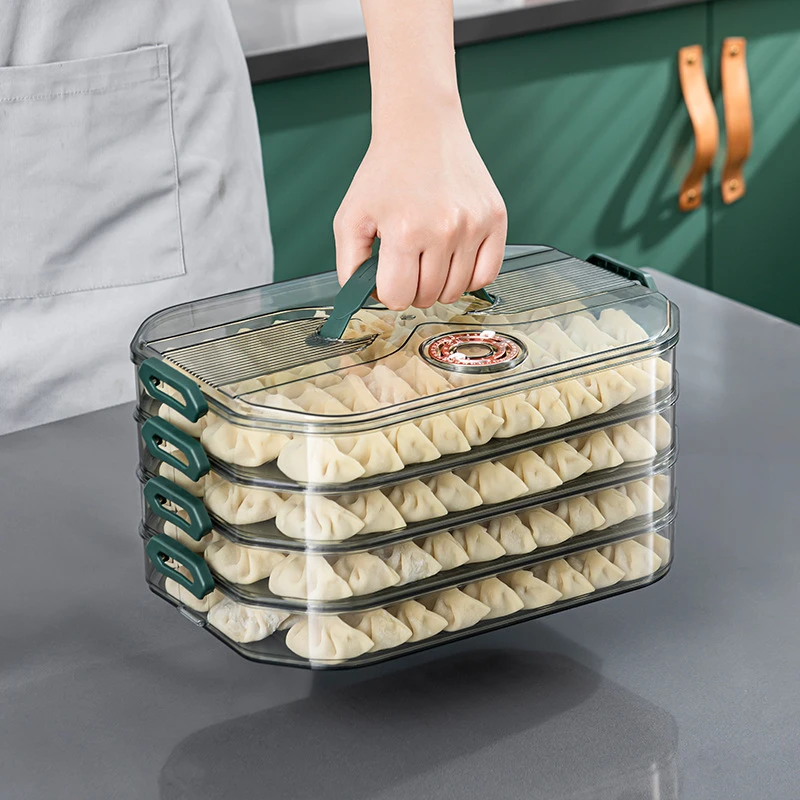 饺子冰箱收纳盒子冷冻用食品级面条保鲜食物整理神器馄饨水饺速冻