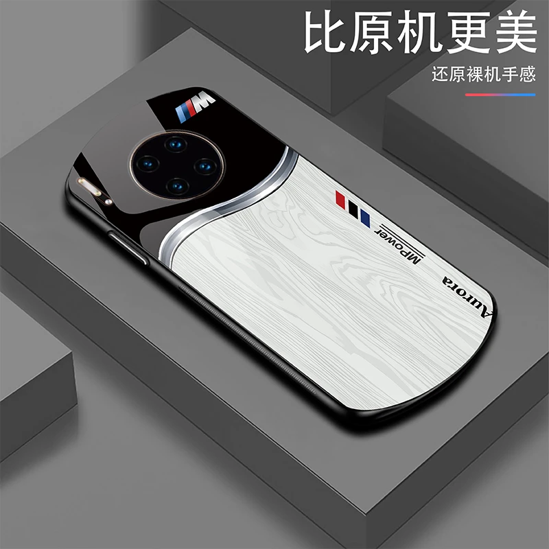 潮流【华为Mate30EPro】轻奢高端定制Mpower帅气个性耐磨玻璃手机壳