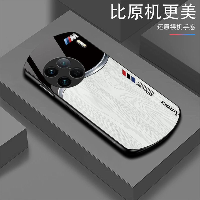 潮流【vivoX90Pro】轻奢高端定制Mpower帅气个性耐磨玻璃手机壳