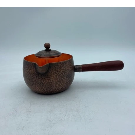 600毫升纯紫铜煮茶泡茶煮水壶手工锤纹精工细作茶芯壶